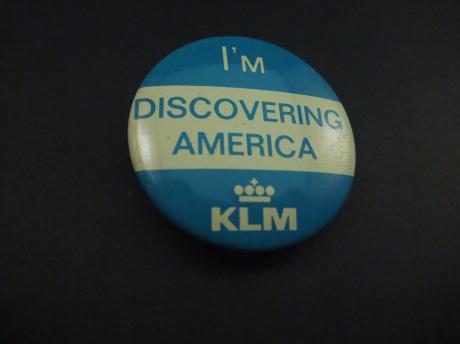 I Am discovering America KLM